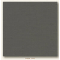 My Colors Cardstock - My Minds Eye - 12 x 12 Canvas Cardstock - Cloak Gray