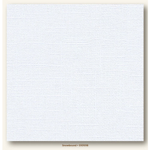 My Colors Cardstock - My Minds Eye - 12 x 12 Canvas Cardstock - Snowbound