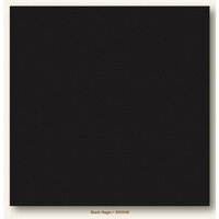 My Colors Cardstock - My Minds Eye - 12 x 12 Canvas Cardstock - Black Magic