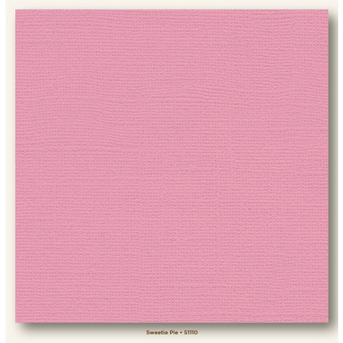 My Colors Cardstock - My Minds Eye - 12 x 12 Canvas Cardstock - Sweetie Pie