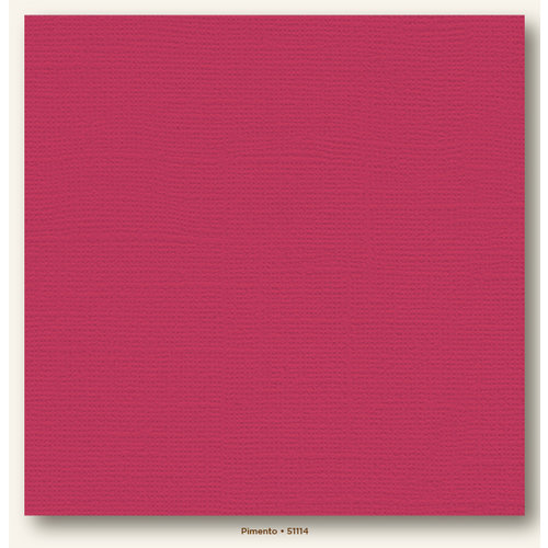 My Colors Cardstock - My Minds Eye - 12 x 12 Canvas Cardstock - Pimento