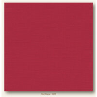 My Colors Cardstock - My Minds Eye - 12 x 12 Canvas Cardstock - Red Cherry