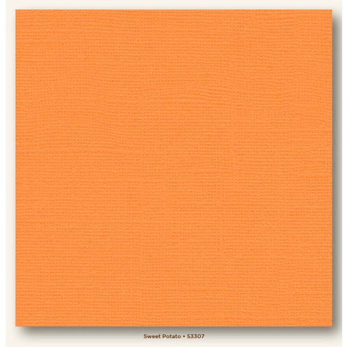 My Colors Cardstock - My Minds Eye - 12 x 12 Canvas Cardstock - Sweet Potato