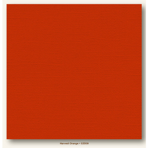 My Colors Cardstock - My Minds Eye - 12 x 12 Canvas Cardstock - Harvest Orange