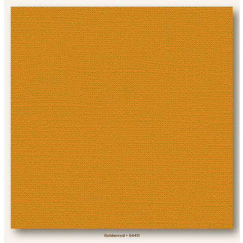 My Colors Cardstock - My Minds Eye - 12 x 12 Canvas Cardstock - Goldenrod