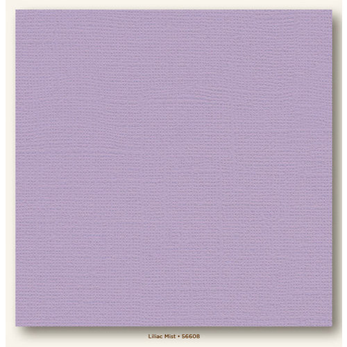 My Colors Cardstock - My Minds Eye - 12 x 12 Canvas Cardstock - Lilac Mist
