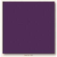 My Colors Cardstock - My Minds Eye - 12 x 12 Canvas Cardstock - Grape Vine