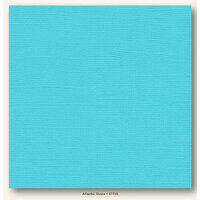My Colors Cardstock - My Minds Eye - 12 x 12 Canvas Cardstock - Atlantic Shore