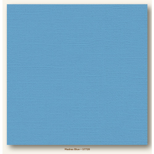 My Colors Cardstock - My Minds Eye - 12 x 12 Canvas Cardstock - Madras Blue