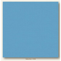 My Colors Cardstock - My Minds Eye - 12 x 12 Canvas Cardstock - Madras Blue