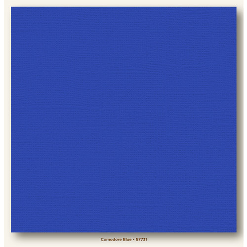 My Colors Cardstock - My Minds Eye - 12 x 12 Canvas Cardstock - Comodore Blue