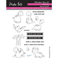 Maker Forte - Clear Photopolymer Stamps - Dino-riffic
