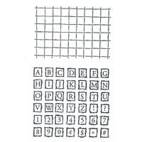 Maker Forte - Cling Mounted Rubber Stamps - Alphabet Tiles