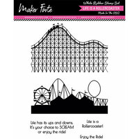 Maker Forte - Cling Mounted Rubber Stamps - Life Is A Rollercoaster