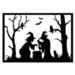 Maker Forte - Halloween - Cling Mounted Rubber Stamps and Stencil Silhouette - Double Double Toil and Trouble