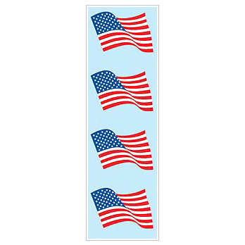 Mrs. Grossman's - Patriotic Celebrations Collection - Standard Stickers - American Flags