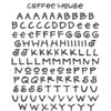 Mrs. Grossman's - Everyday Events Collection - Giant Standard Alphabet Stickers - Coffee House Black