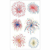 Mrs. Grossman's - Celebrations Collection - Giant Reflections Stickers - Fireworks