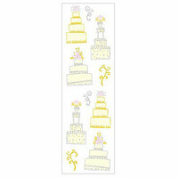 Mrs. Grossman's - Celebrations Collection - Reflections Stickers - Wedding Cakes