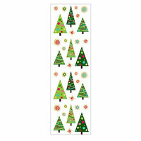 Mrs. Grossman's - Christmas Celebrations Collection - Reflections Stickers - Fun Christmas Trees