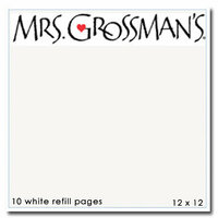 Mrs. Grossman's - 10 White Refill Pages - 12x12, CLEARANCE