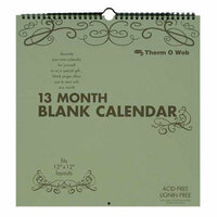 Therm O Web - 12 x 12 Calendar - Blank 13 Month Do It Yourself