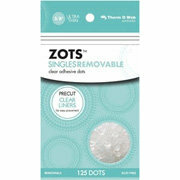 Therm O Web - Memory Zots - Clear Adhesive Dots - Singles Removable