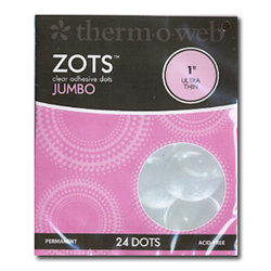 Therm O Web - Memory Zots - Clear Adhesive Dots - Permanent - Singles - Jumbo
