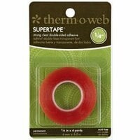 Therm O Web - Super Tape - Double Sided Tape Roll - 1/4 Inch x 6 yards, BRAND NEW