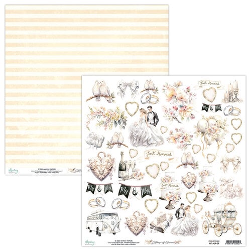 Mintay Papers - Always And Forever Collection - 12 x 12 Double Sided Paper - Elements