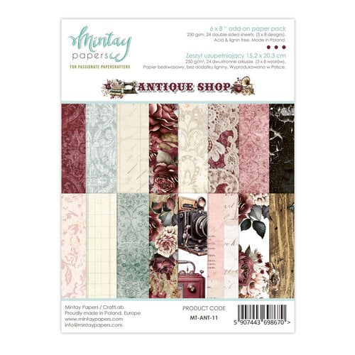 Mintay Papers - Antique Shop Collection - 6 x 8 Paper Pack - Add-On