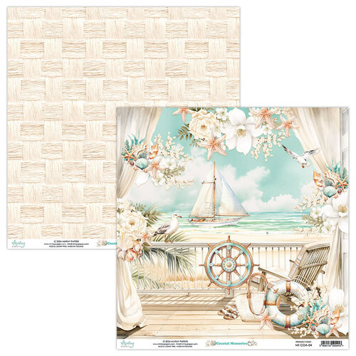 Mintay Papers - Coastal Memories Collection - 12 x 12 Double Sided Paper - 4
