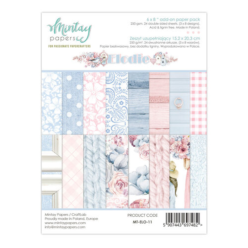 Mintay Papers - Elodie Collection - 6 x 8 Paper Pad - Add-On