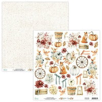 Mintay Papers - Golden Days Collection - 12 x 12 Double Sided Paper - Elements