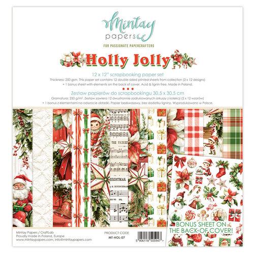 Mintay Papers - Holly Jolly Collection - 12 x 12 Paper Set