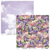 Mintay Papers - Lilac Garden Collection - 12 x 12 Double Sided Paper - 5