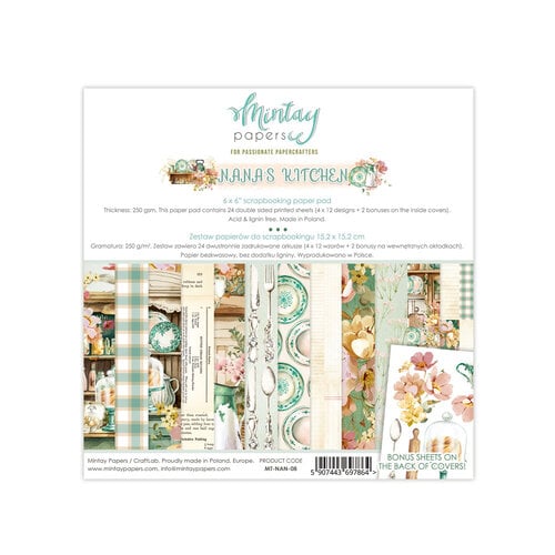 Mintay Papers - Nana's Kitchen Collection - 6 x 6 Paper Pad