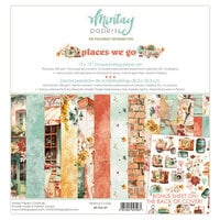 Mintay Papers - Places We Go Collection - 12 x 12 Paper Pack