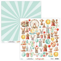 Mintay Papers - Playtime Collection - Embellishments - 12 X 12 Elements Paper - Playtime
