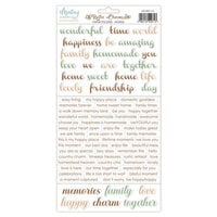 Mintay Papers - Rustic Charms Collection - 6 x 12 Stickers - Words