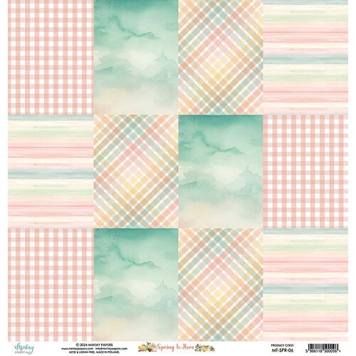 Mintay Papers - Spring Is Here Collection - 12 x 12 Double Sided Paper - Sheet 06