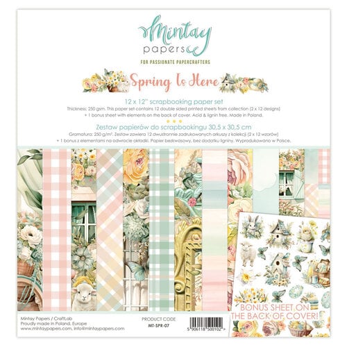 Mintay Papers - Spring Is Here Collection - 12 x 12 Paper Pack
