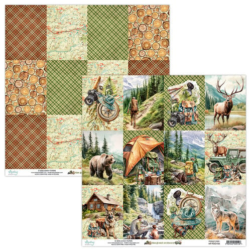 Mintay Papers - The Great Outdoors Collection - 12 x 12 Double Sided Paper - Sheet 06