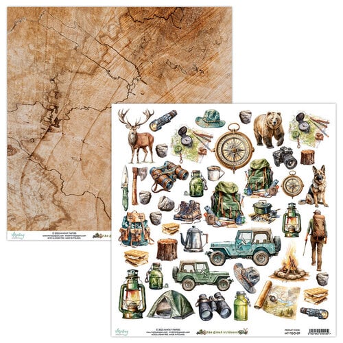 Mintay Papers - The Great Outdoors Collection - 12 x 12 Double Sided Paper - Elements