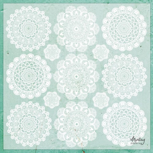 Mintay Papers - 12 x 12 Decorative Vellum - Doilies