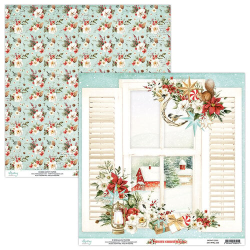 Mintay Papers - White Christmas Collection - 12 x 12 Double Sided Paper ...