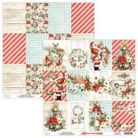 Mintay Papers - White Christmas Collection - 12 x 12 Double Sided Paper - Sheet 06