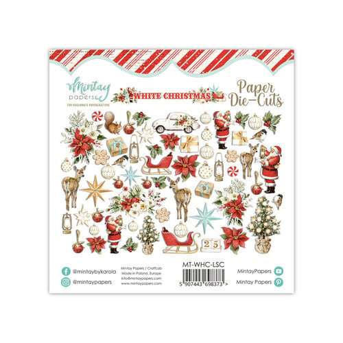 Mintay Papers - White Christmas Collection - Embellishments - Paper Die-Cuts
