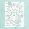 Mintay Papers - Kreativa Collection - 6 x 8 Stencils - Decorated Wall