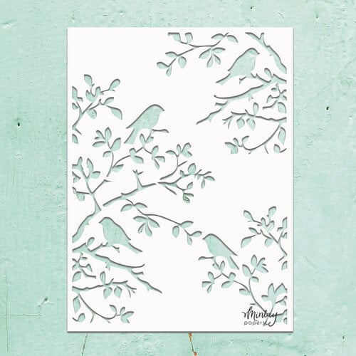 Mintay Papers - Kreativa Collection - 6 x 8 Stencil - Birds